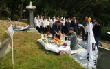 후손 없는 광복군 묘소 참배